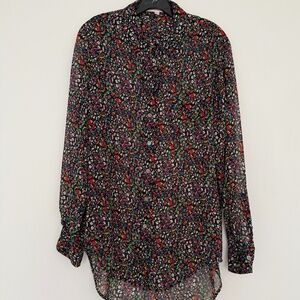 Vince Camuto Button Up Collard Blouse - Size M